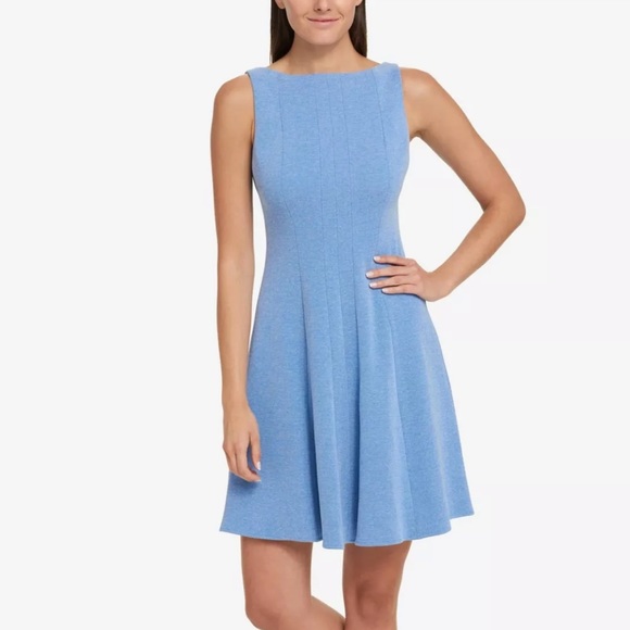 Tommy Hilfiger Dresses & Skirts - Tommy Hilfiger Fit and Flare Light Blue Dress Sz 2